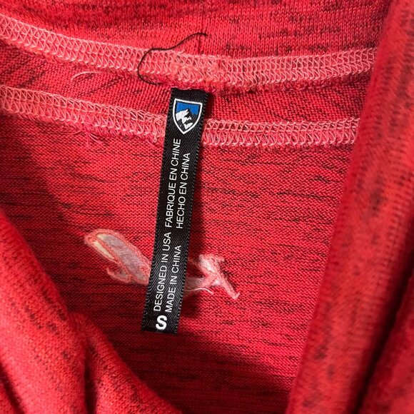 Kuhl Athletic Outdoor Cowl Mock Neck Leah Knit Pullover Jacket Red Women’s Sz S - Picture 8 of 10